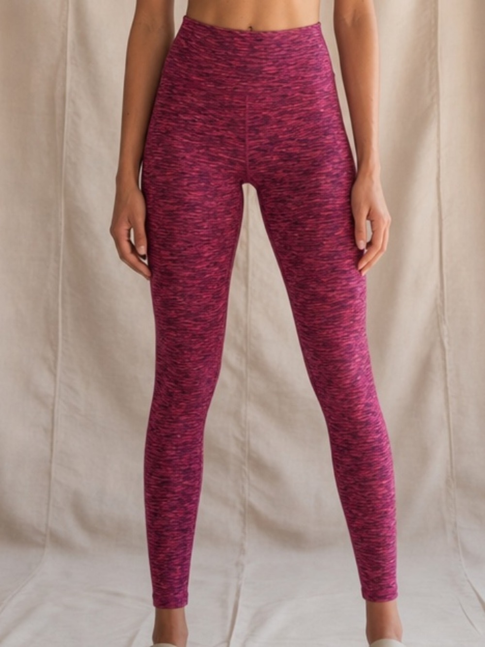 New TEK gear Magenta Space-Dye High-Waist Leggings